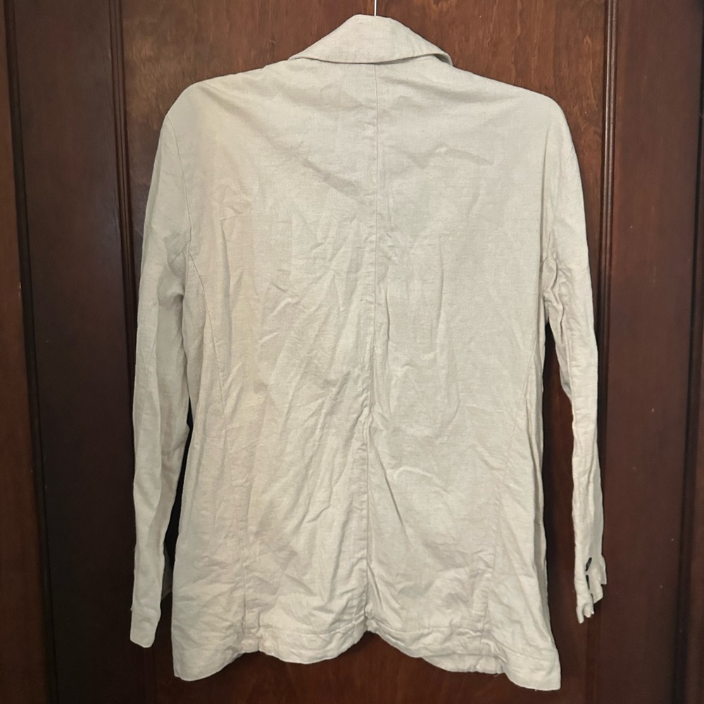 FREE PEOPLE Simply Perfect Blazer Natural Linen Size XS - Picture 3 of 6